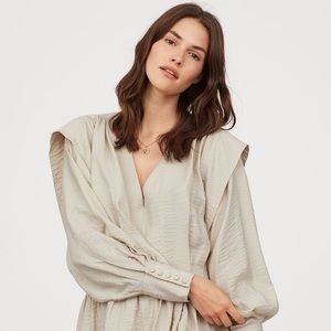 H&M beige mini dress